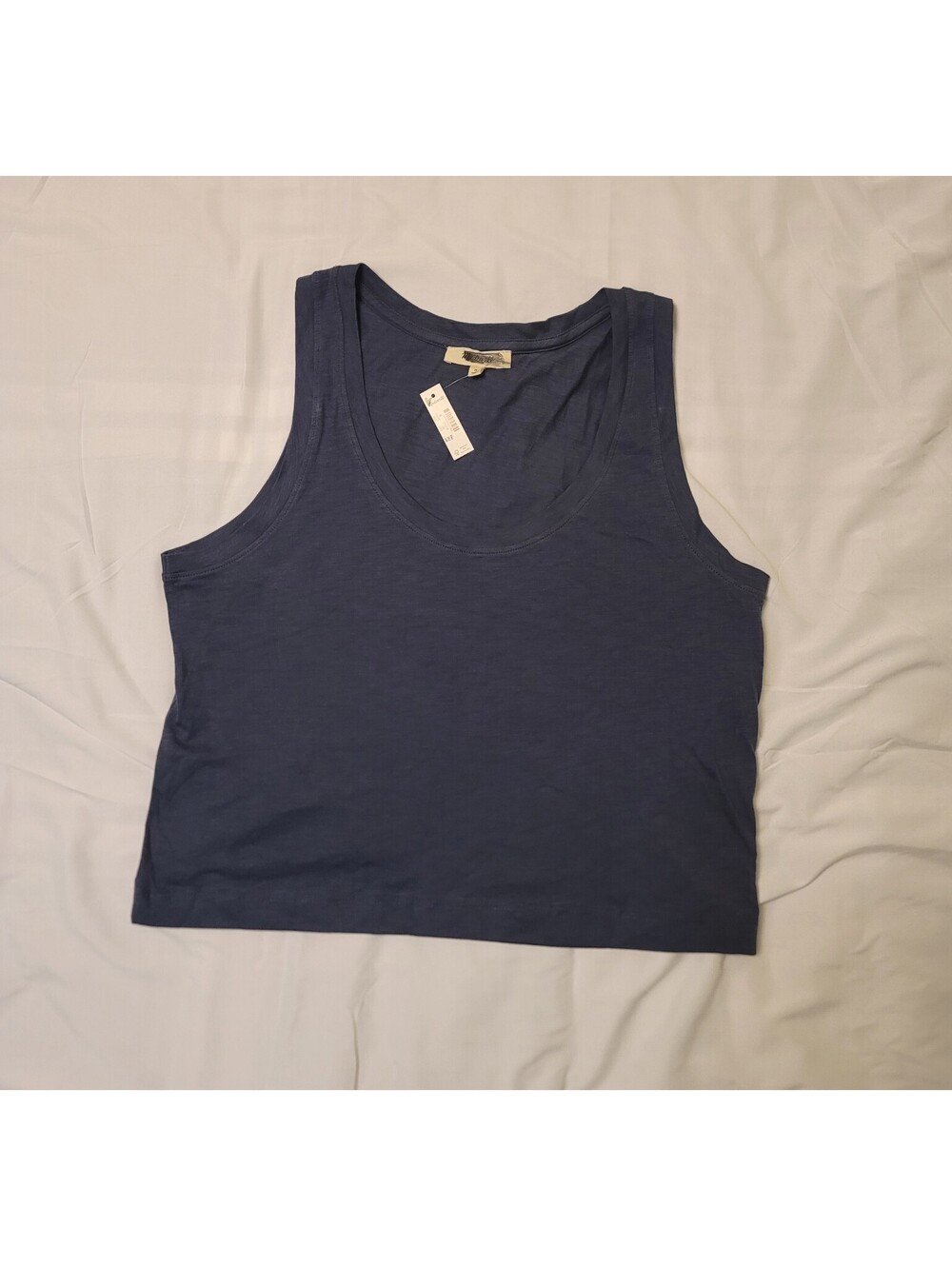 Madewell Women's M Tank Top Navy Blue Scoop Neck Sleeveless NWT